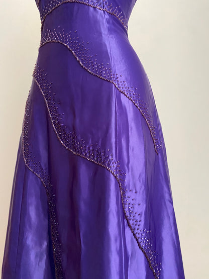 Purple corset dress