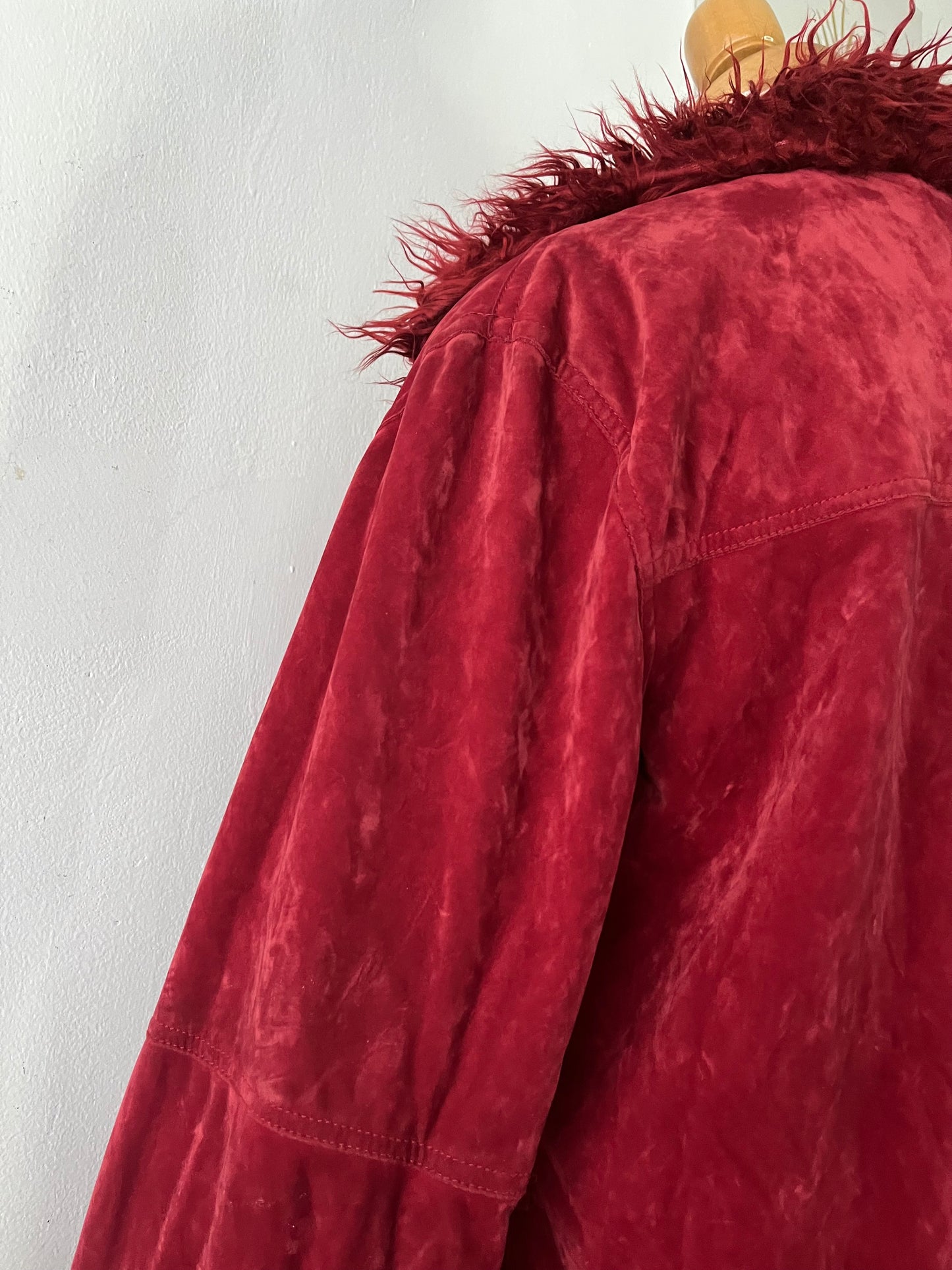 Burgundy penny lane jacket