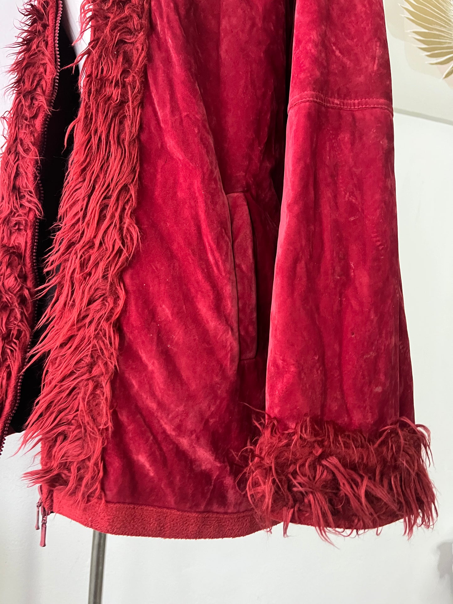 Burgundy penny lane jacket