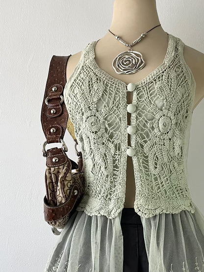 Knitted boho chic top
