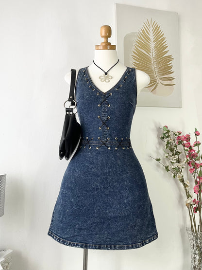 Grunge denim dress