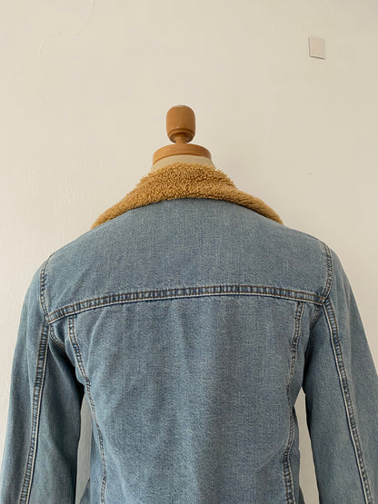 Jean jacket with warm lining