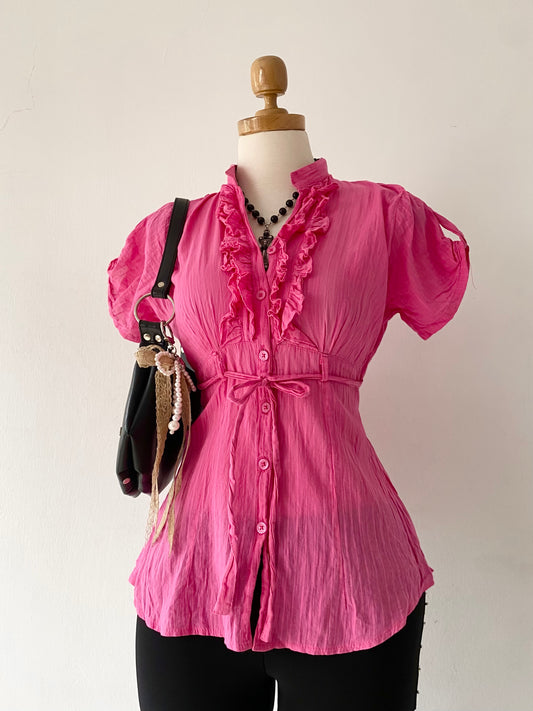 Pink top with bow