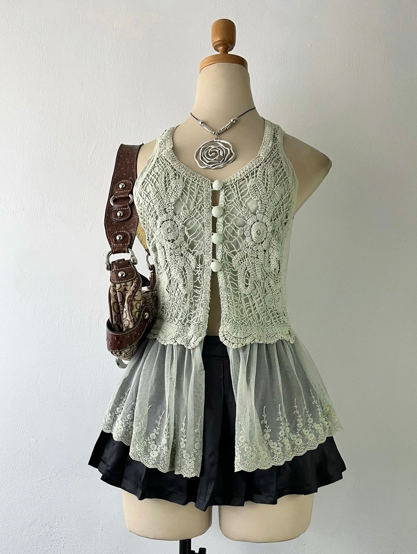 Knitted boho chic top