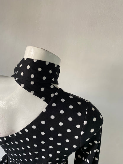 Polka dots top con chall