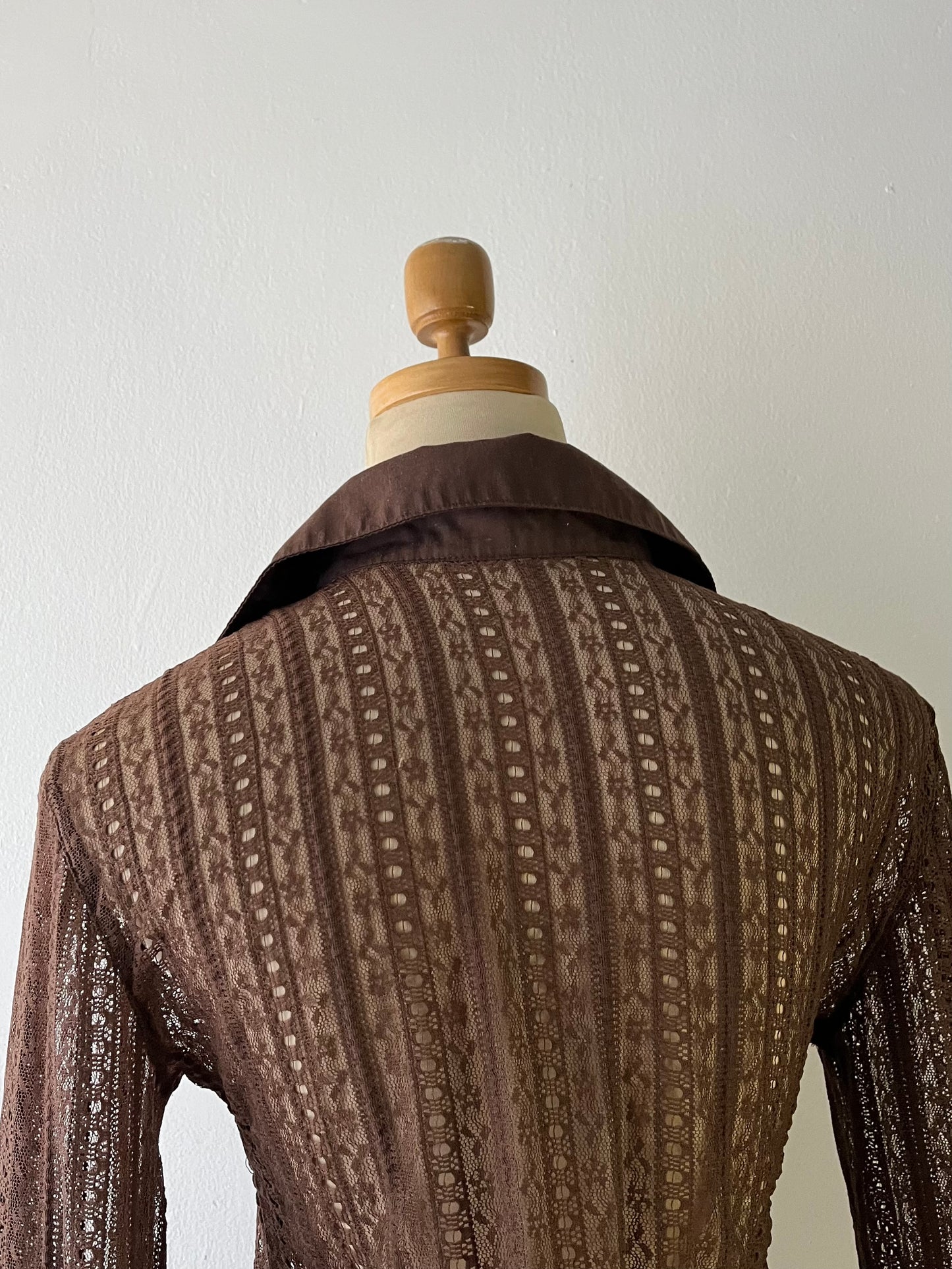 Mesh brown top