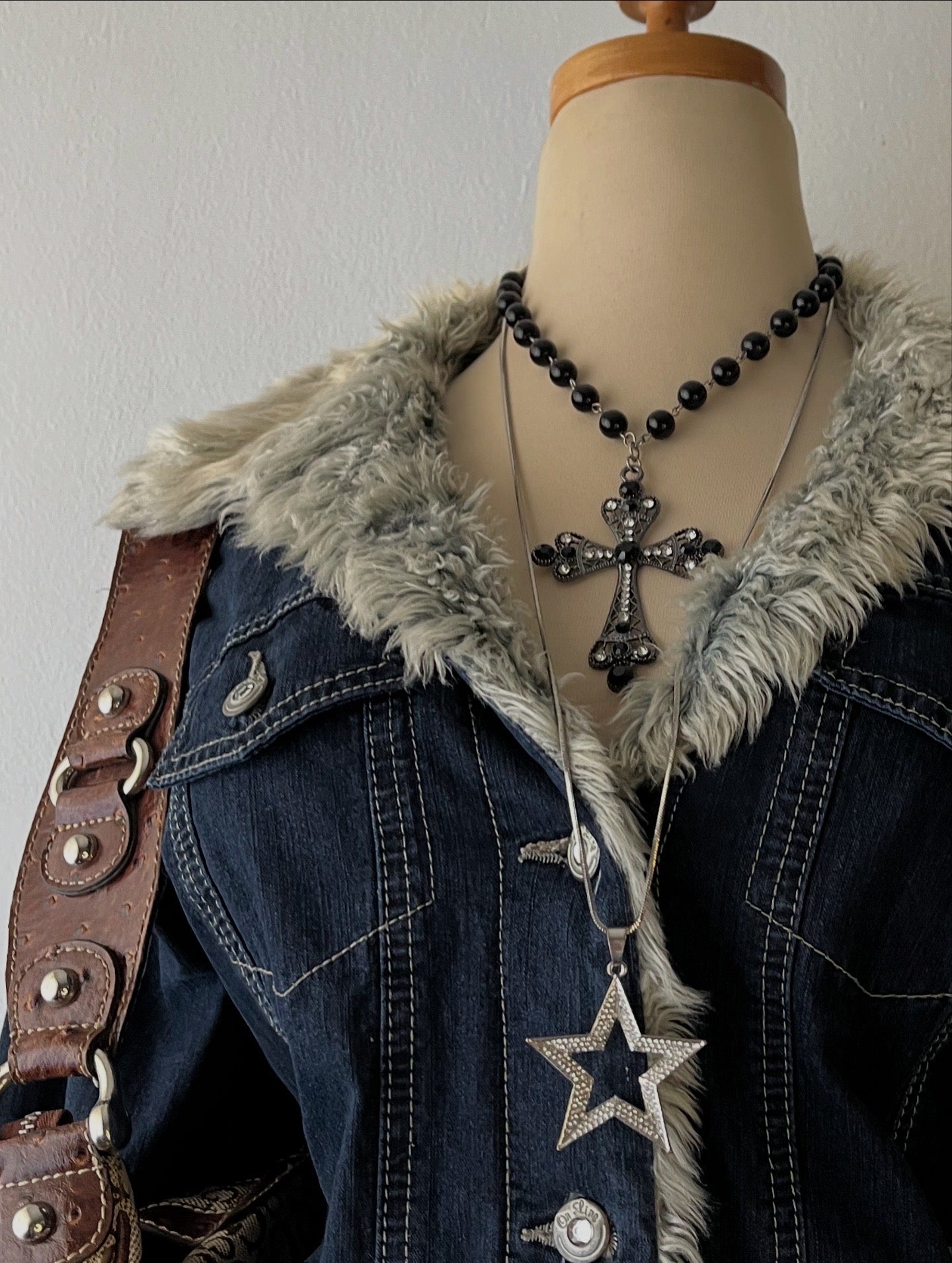 Jean jacket with warm lining