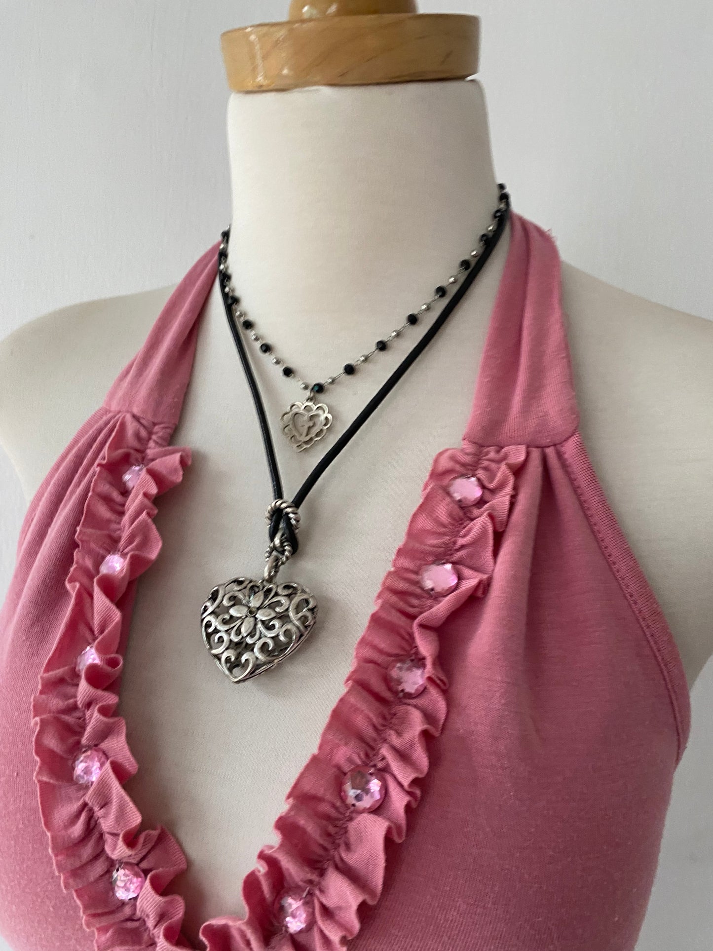 Halter top in rosewood~Size S