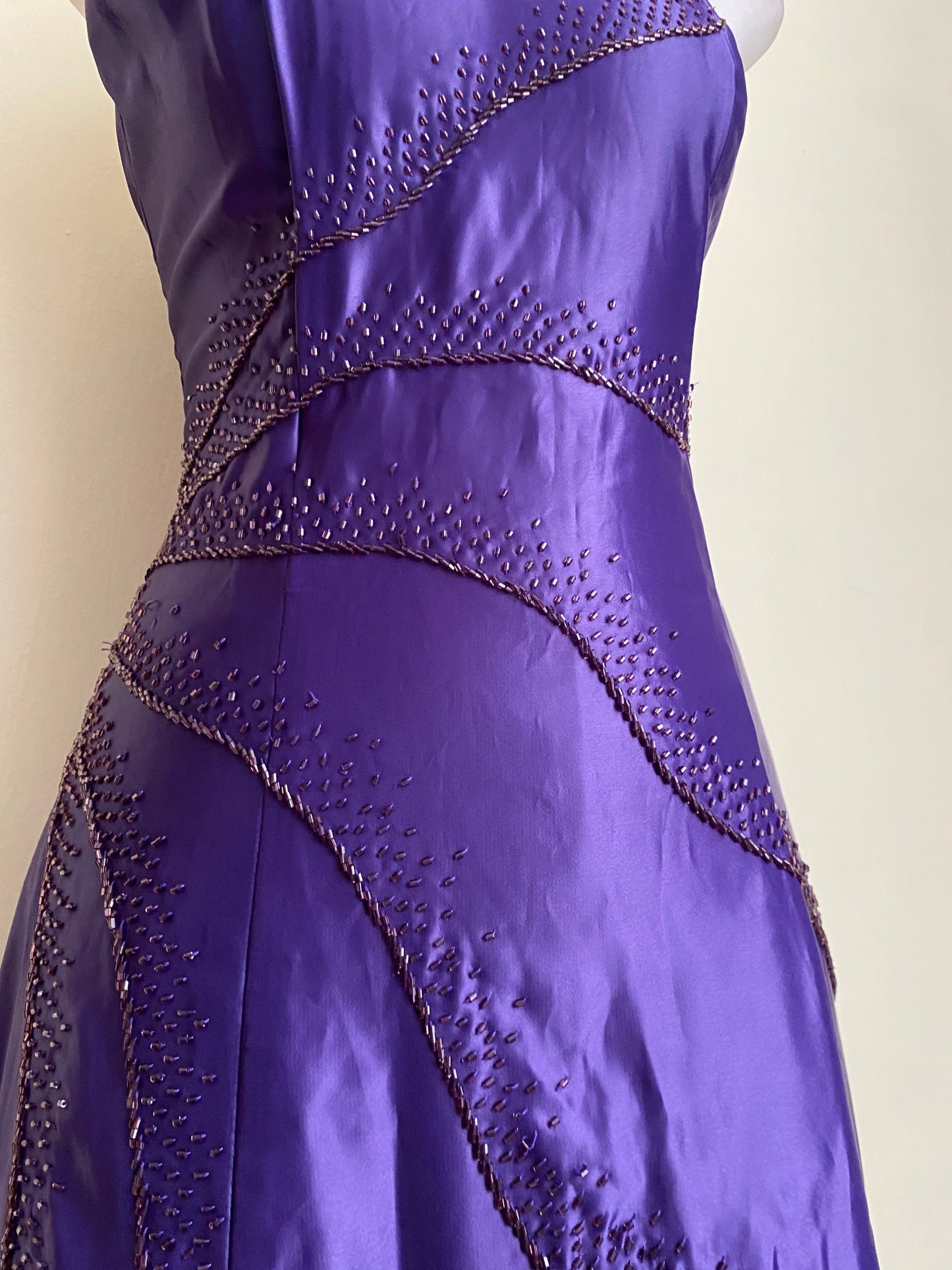 Purple corset dress