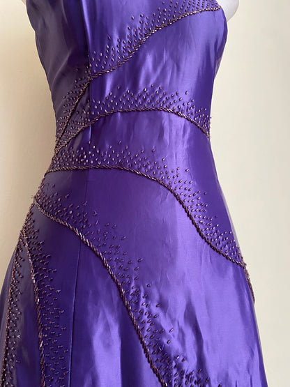 Purple corset dress