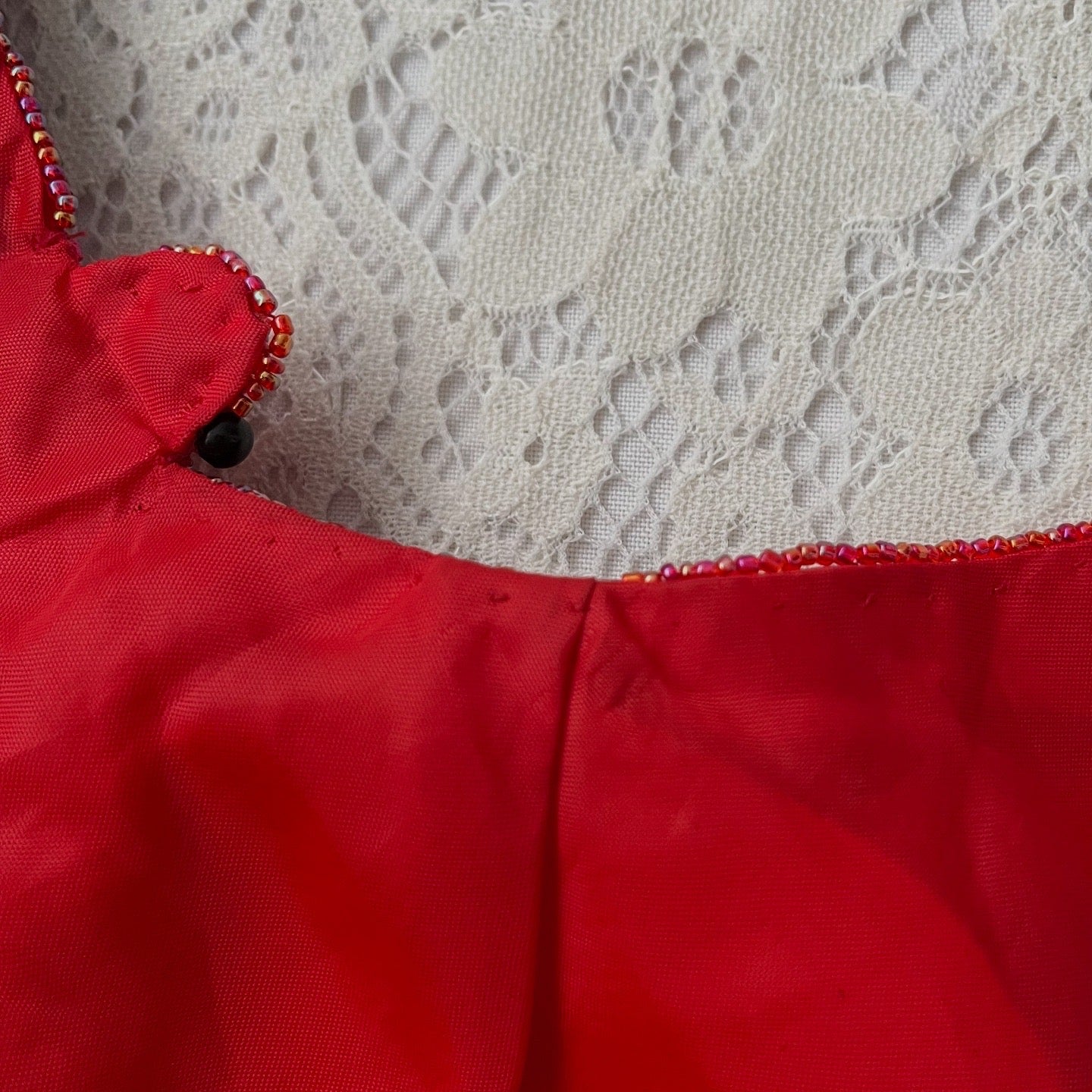 Beaded butterfly top