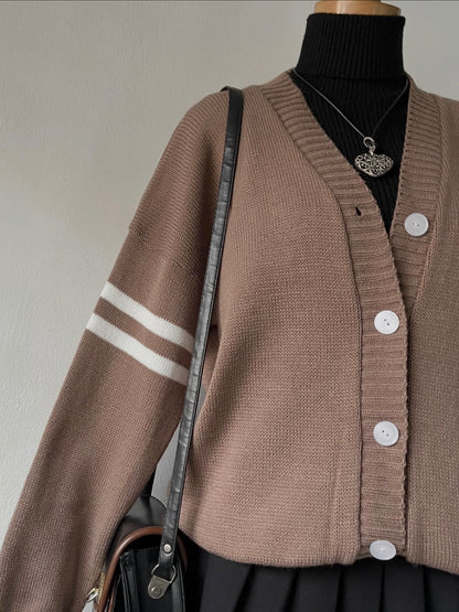 Cardigan oversize beige