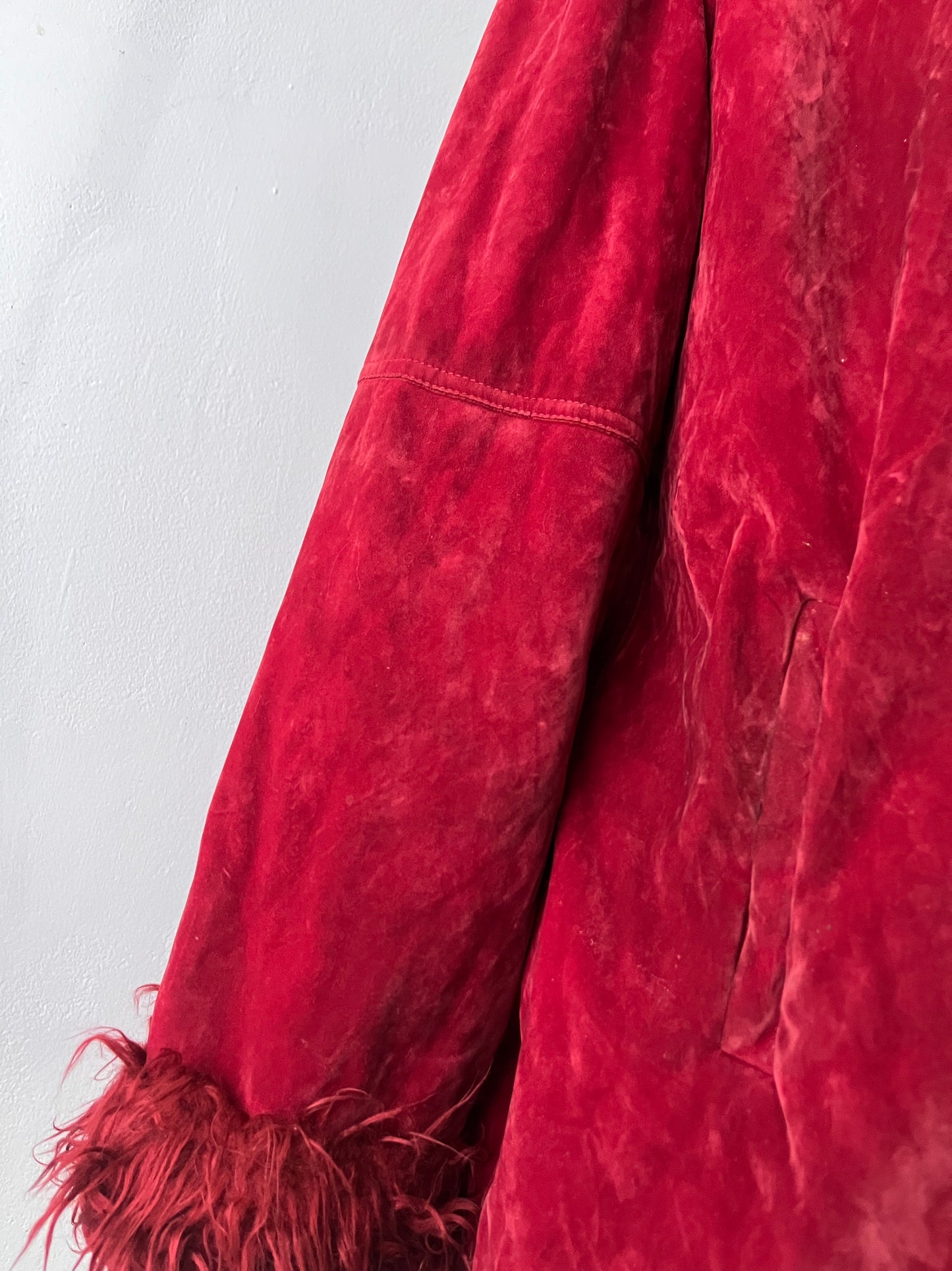 Burgundy penny lane jacket