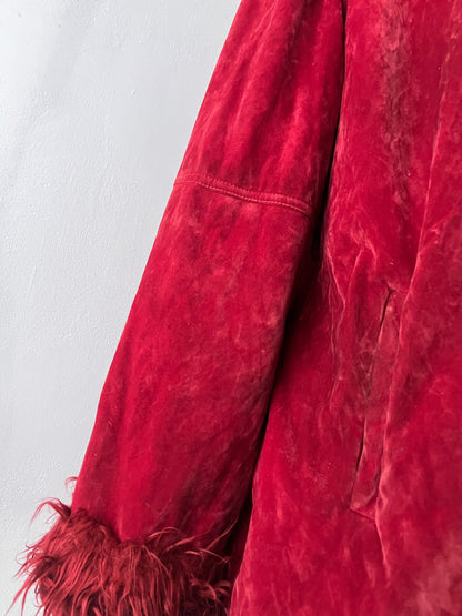 Burgundy penny lane jacket