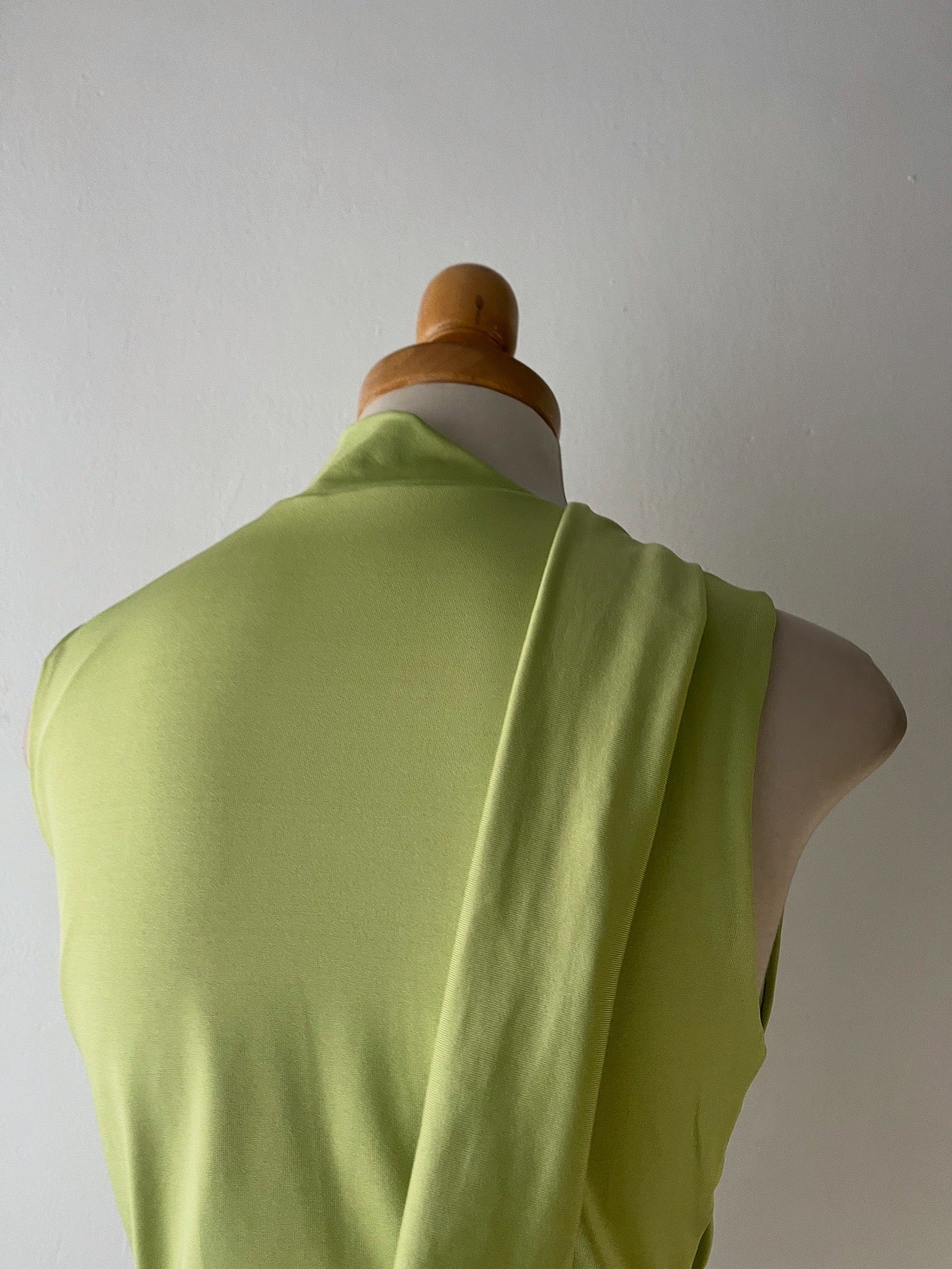 Olive green scarf top