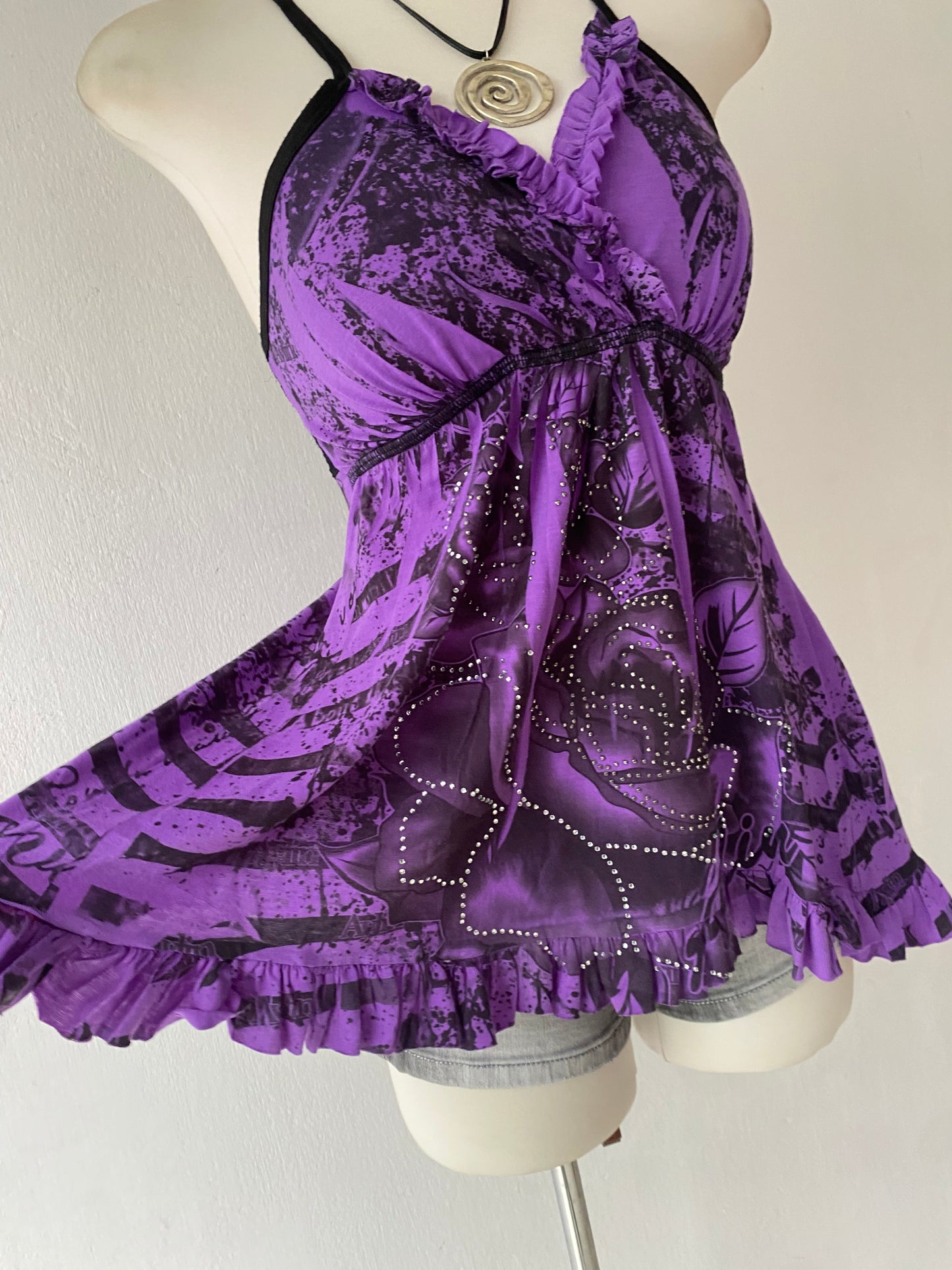 Grunge top with back tie