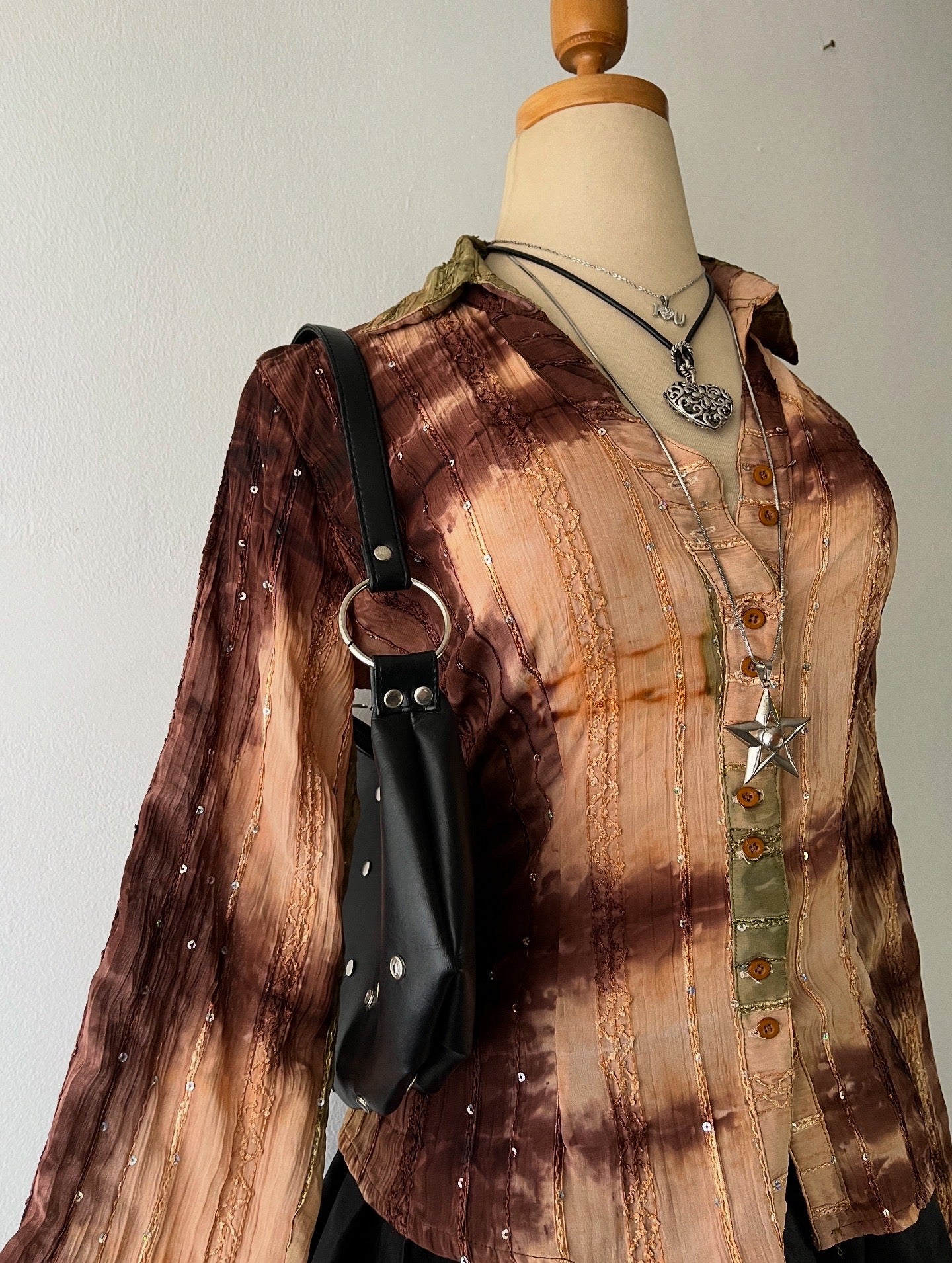 Boho chic blouse-Size:L