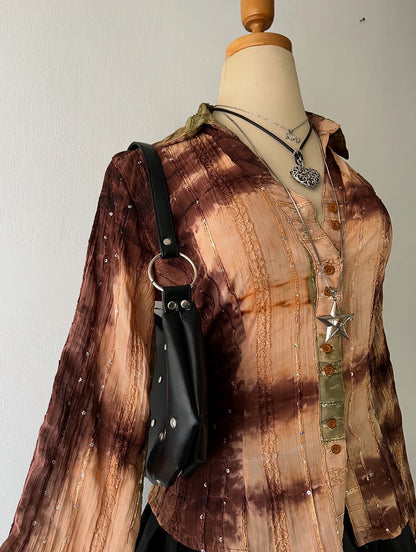 Boho chic blouse-Size:L