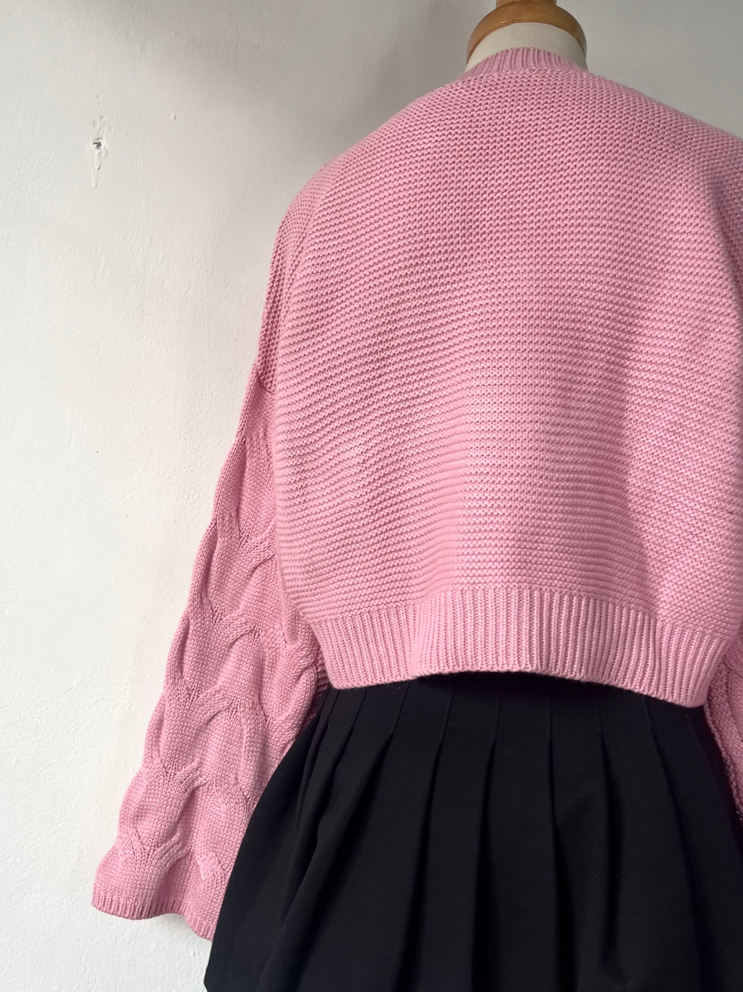 Sweater oversize a la cintura de mangas anchas