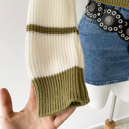 Wool waist cardigan