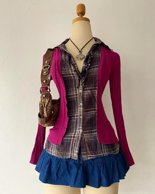 Blouse and cardigan