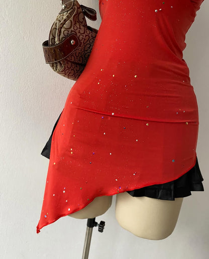 Asymmetrical coral top