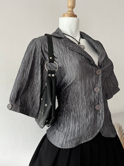 Adorable iridescent gray blouse