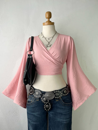 Rosewood wrap blouse