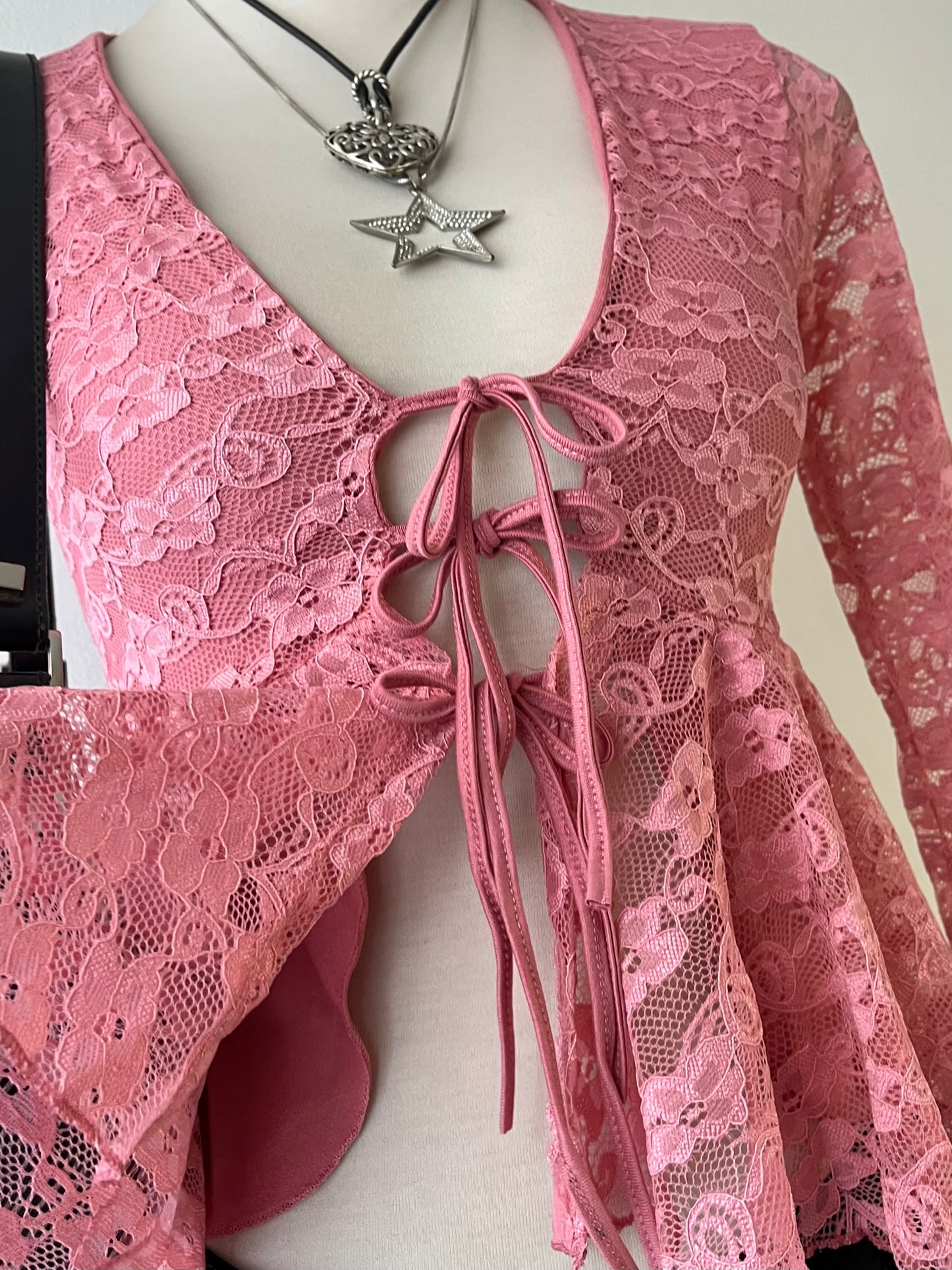 Adorable coquette lace top