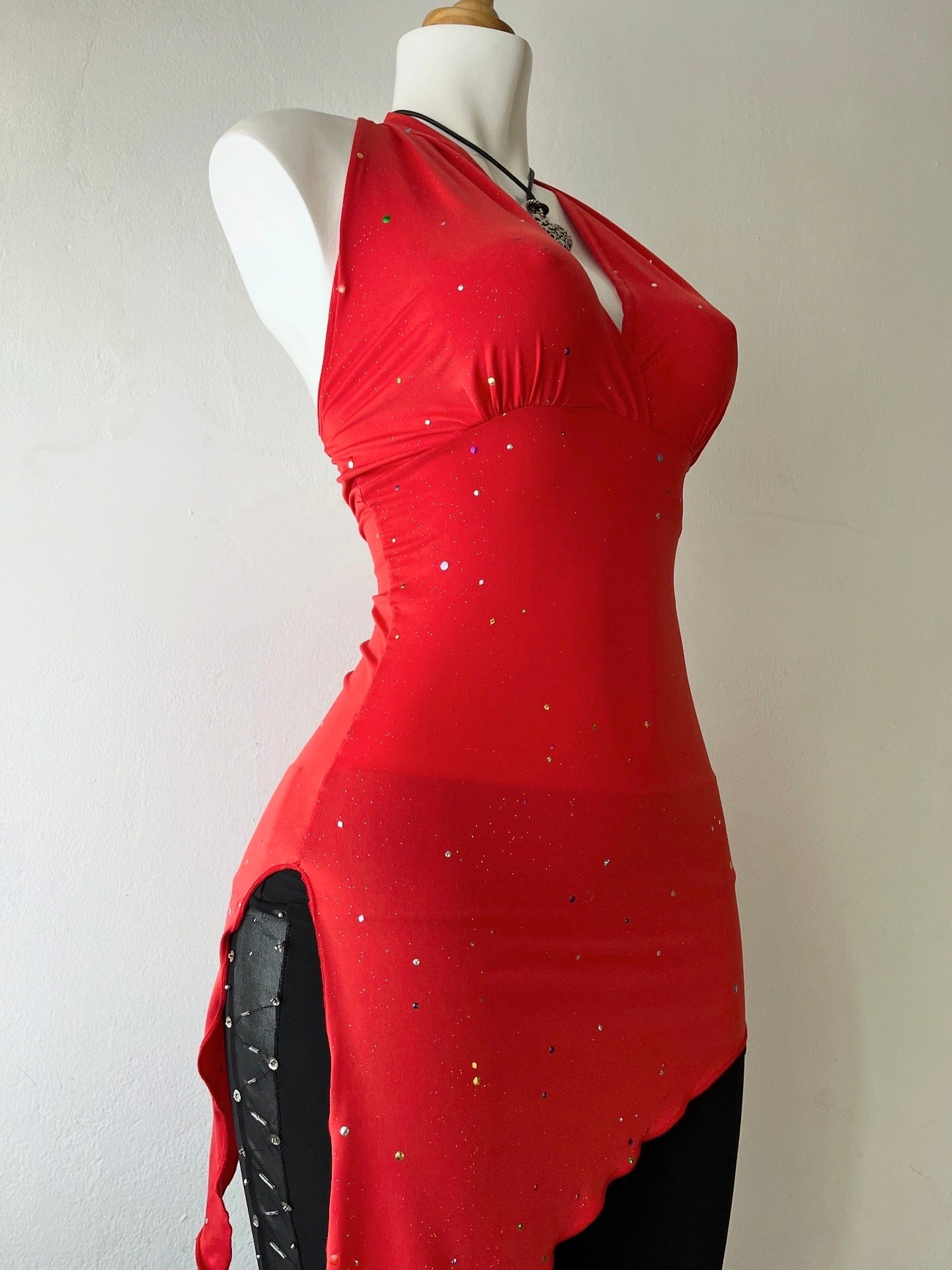 Asymmetrical halter top