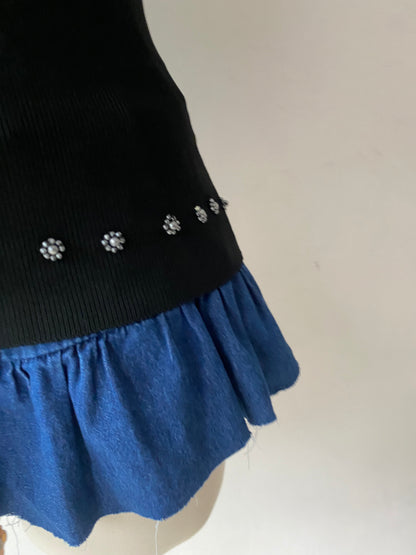 Sequin embroidered top