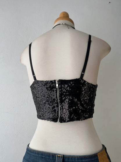 Set (mesh long blouse + top)