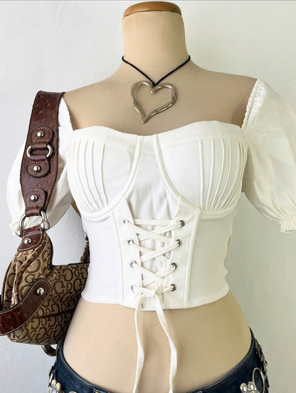 Coquette corset top