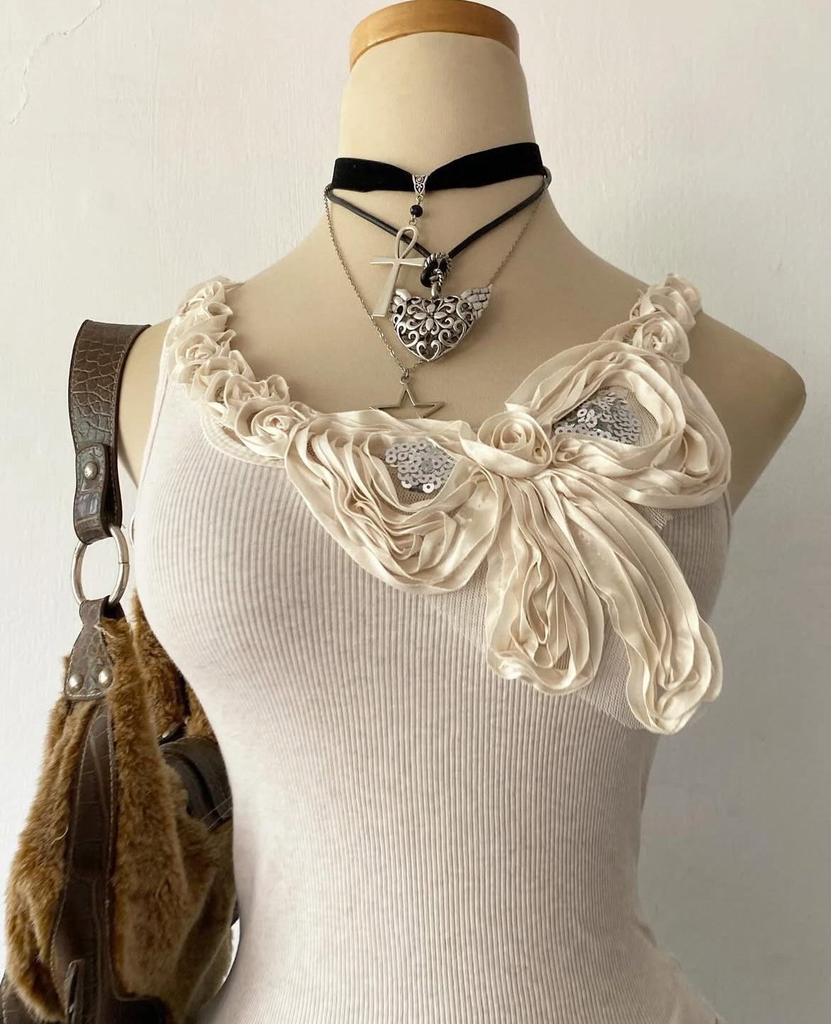 Floral-design poly-dress