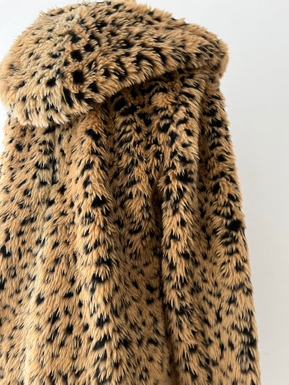 Cheetah print coat