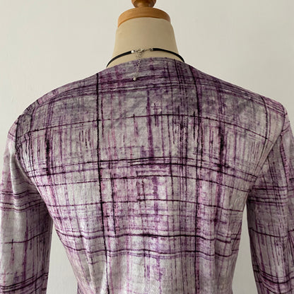 Velvet wrap top