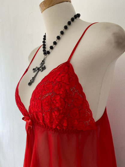 Lingerie red top