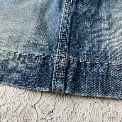 Jean mini skirt