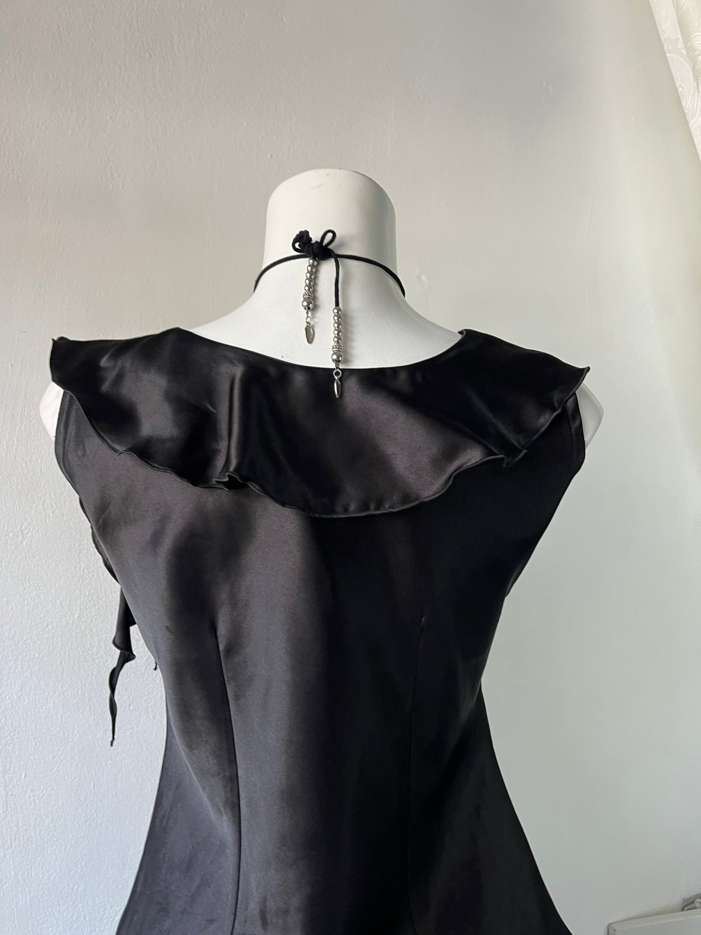 Assymetrical noir top- size S