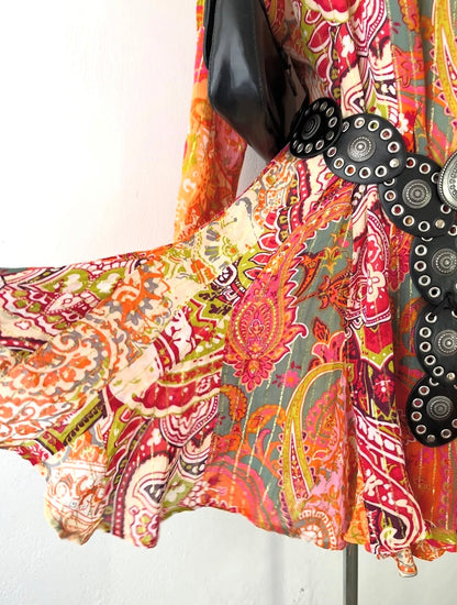 Vestido bohemio de seda
