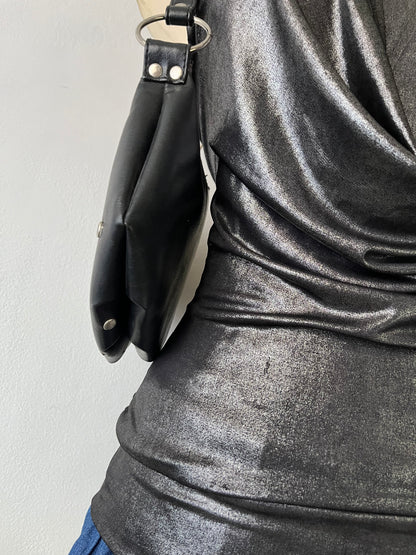 Iridescent halter top