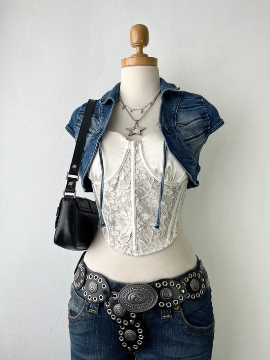 Mini vest jean