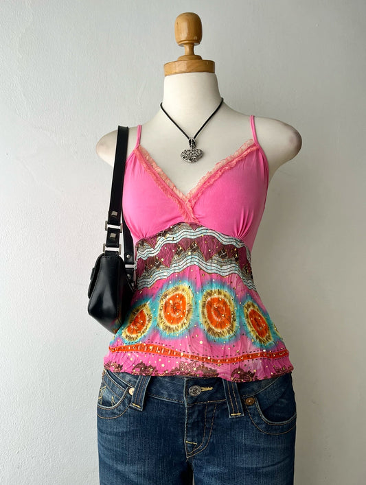 Boho chi cami top