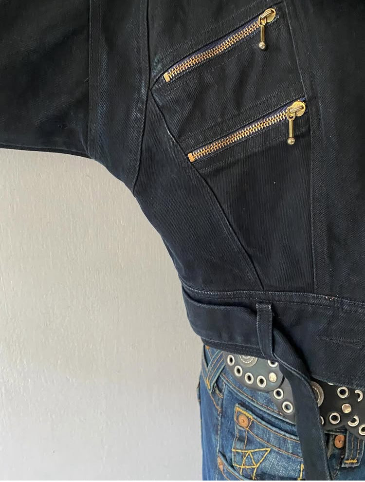 Biker jean jacket