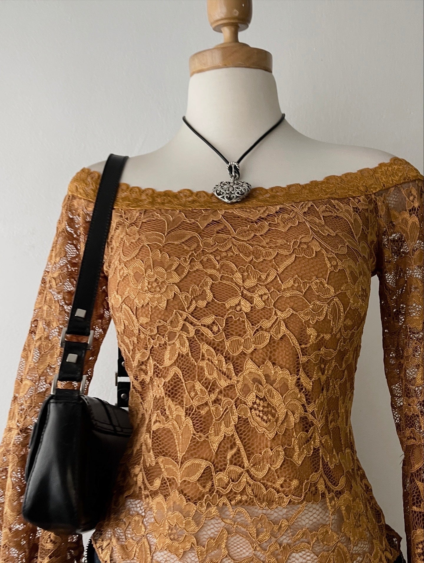 Off shoulder flared sleeve top