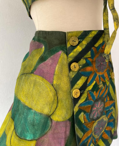 Hand-painted jean set-size M