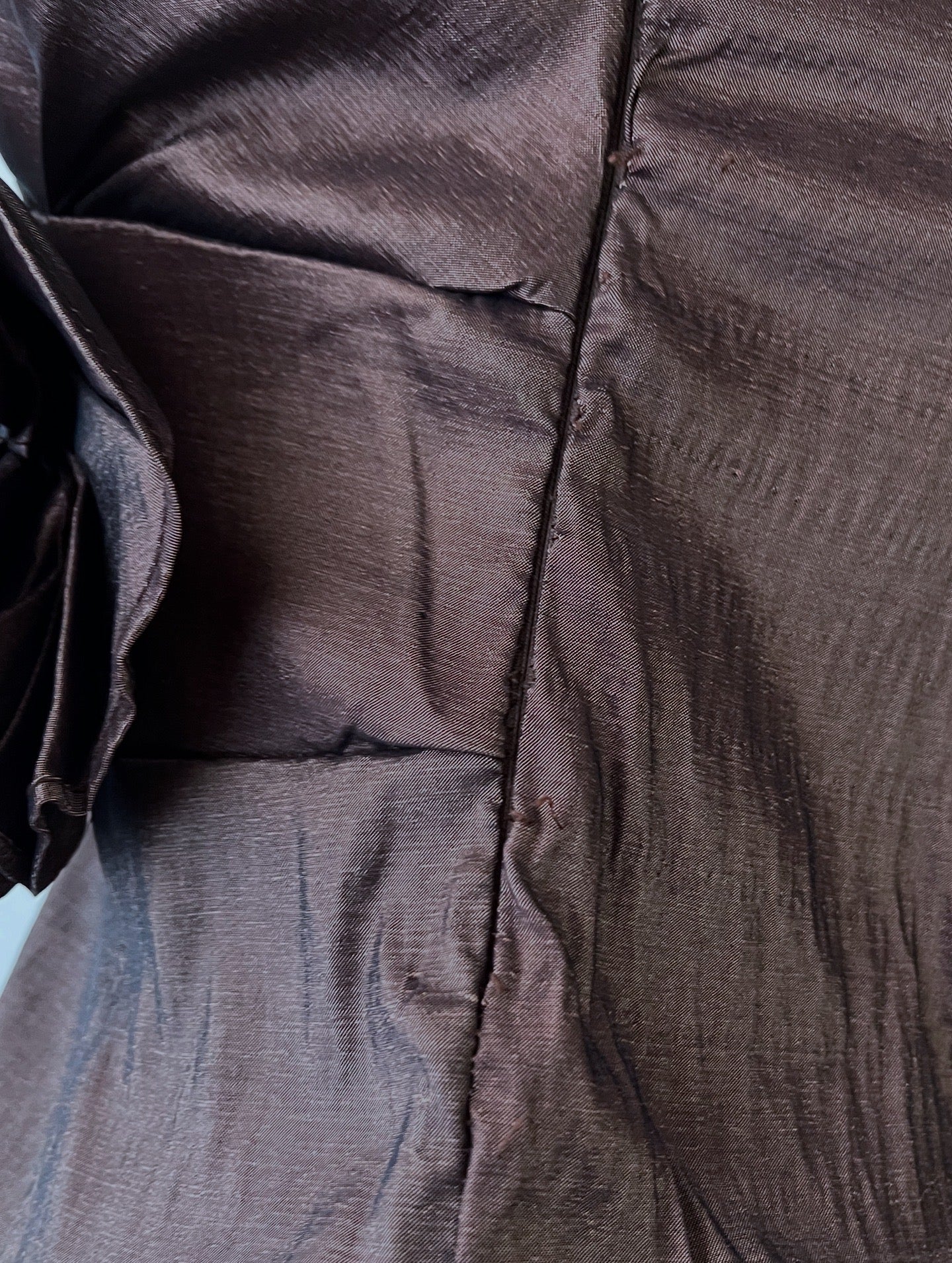 Iridescent brown corset top