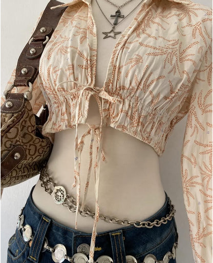 Bohemian waist blouse