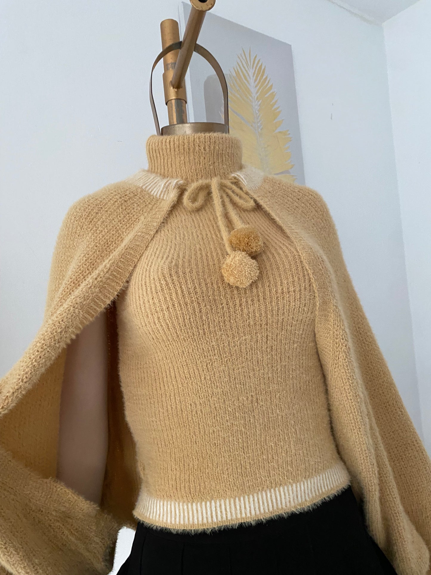 Set (Knitted cardigan + knitted top)
