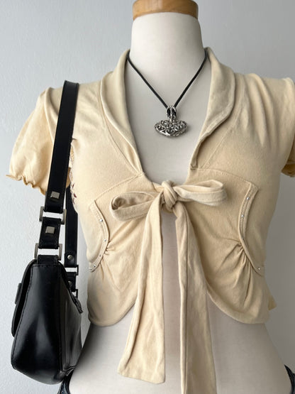 Adorable cardigan with bow